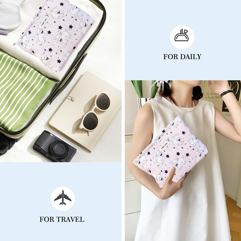 STARDW lightweight cosmetic bag fits in backpacks and handbags
