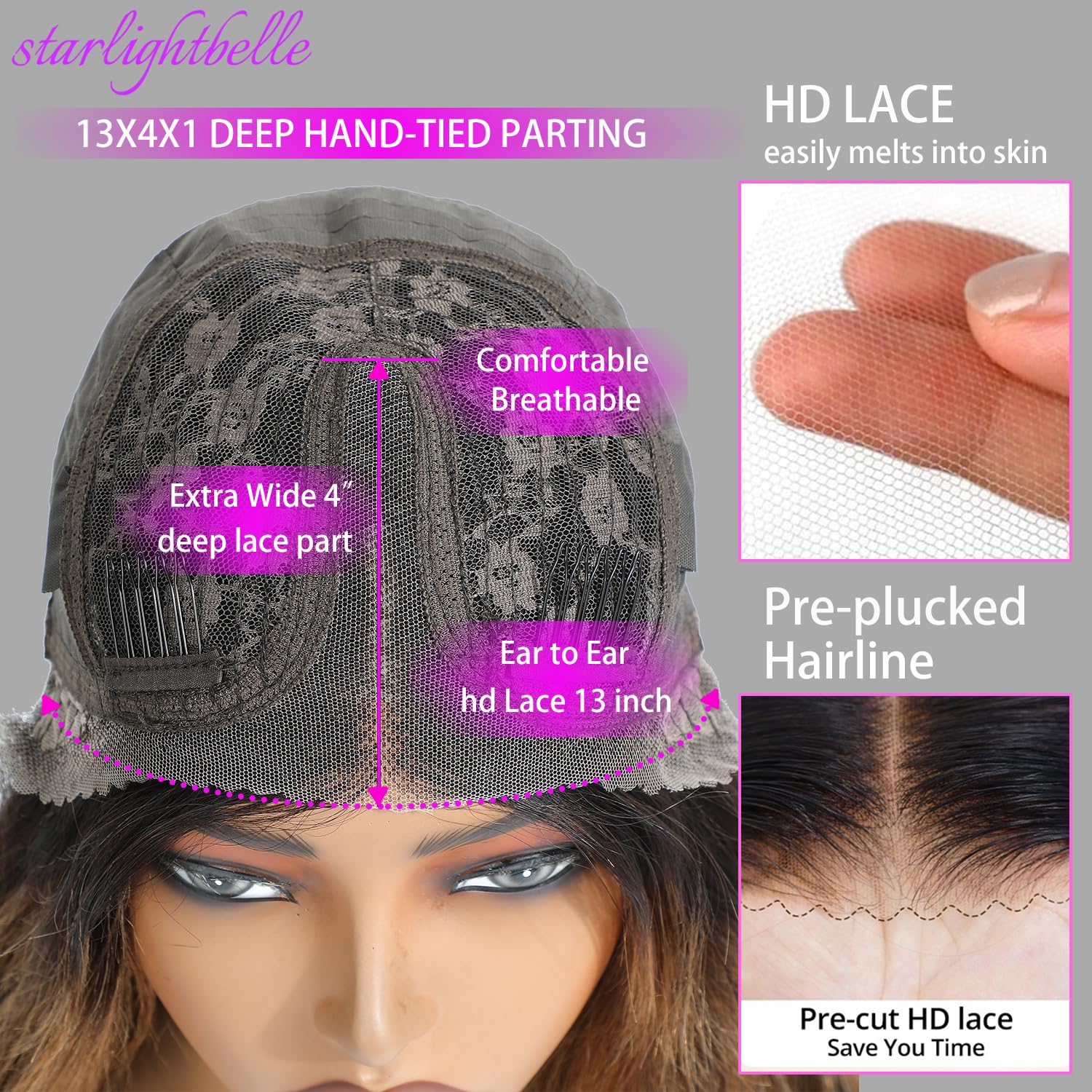 StarlightBelle 1B/30 highlight ombre offers rich color for everyday elegance