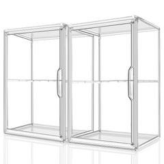 starogegc two-layer makeup organizer shows cosmetics clearly for quick access