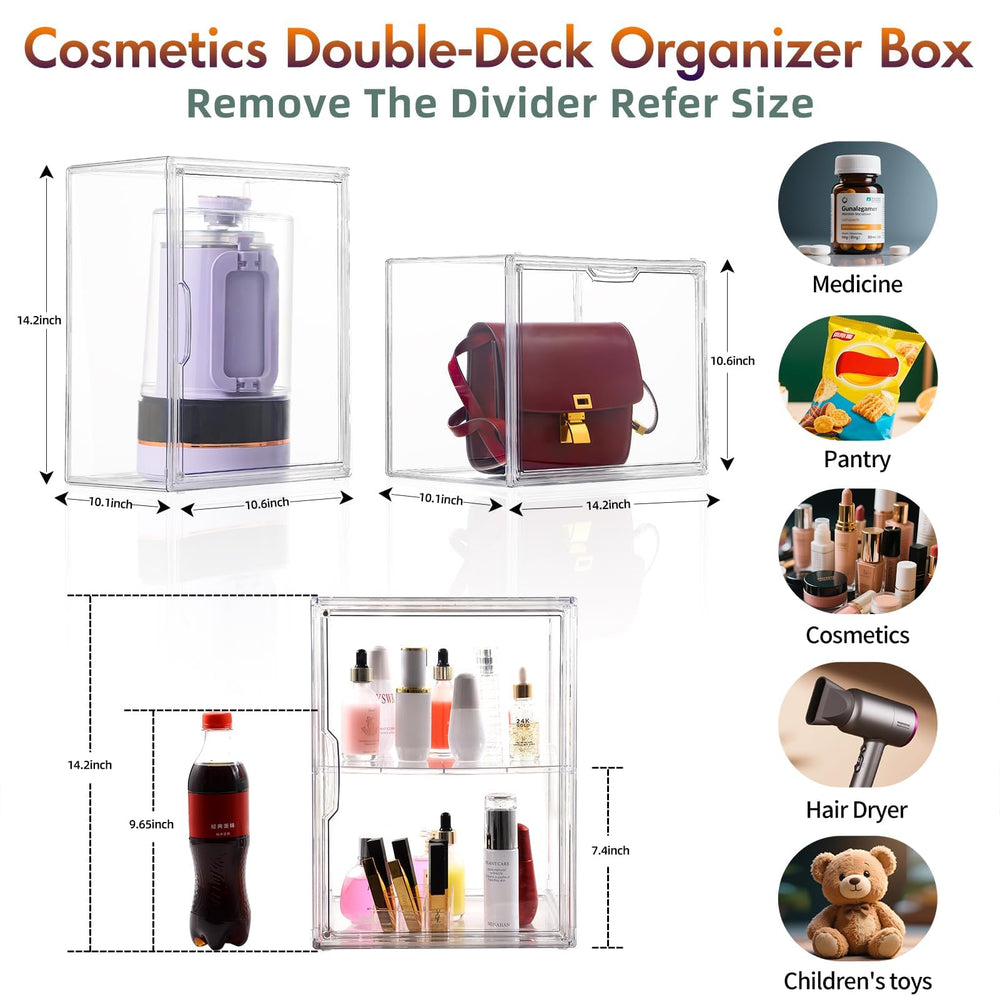 starogegc vanity countertop storage keeps skincare within easy reach