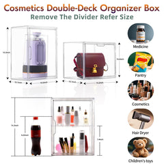 starogegc vanity countertop storage keeps skincare within easy reach