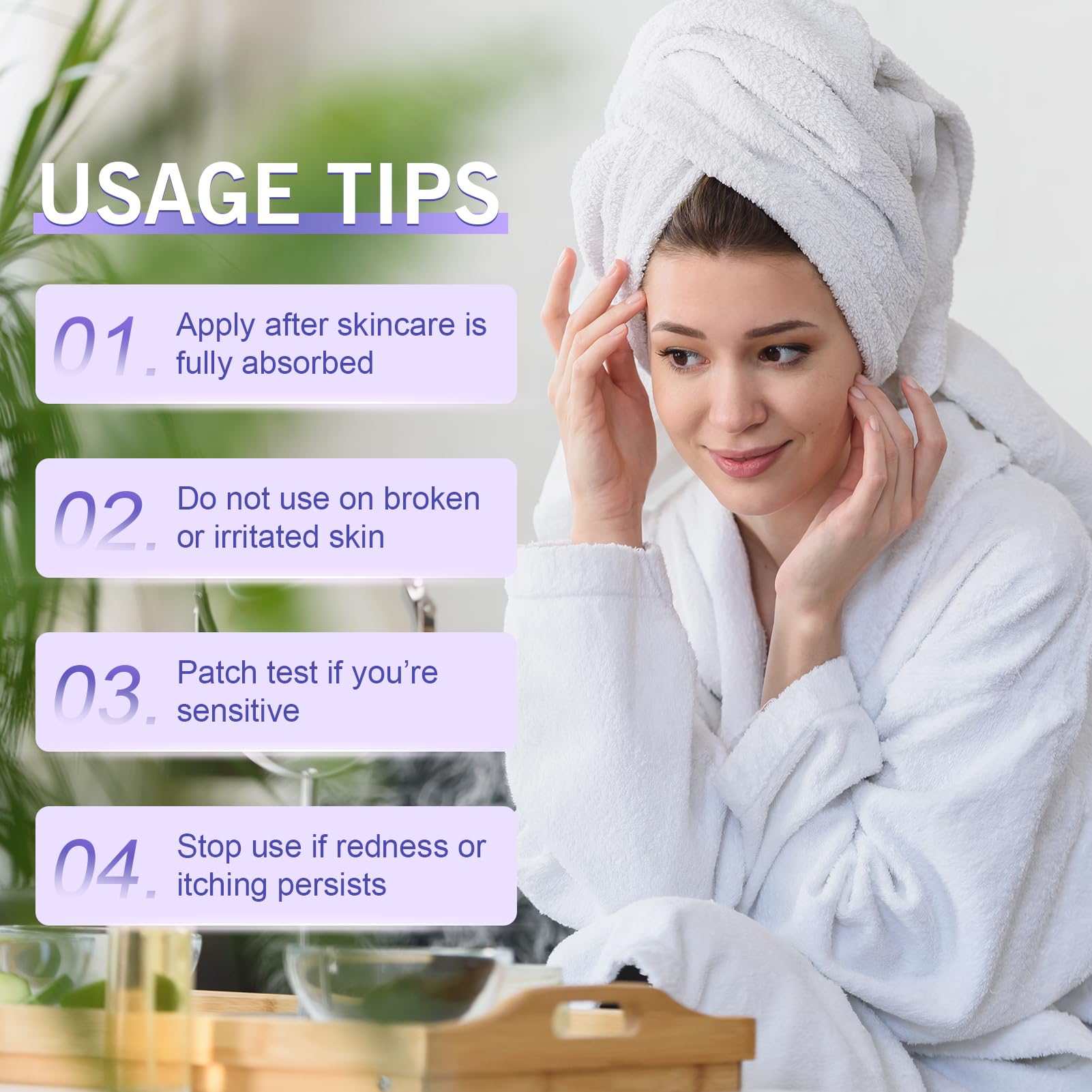Stasover chest pads support smoother decollete textures during rest.