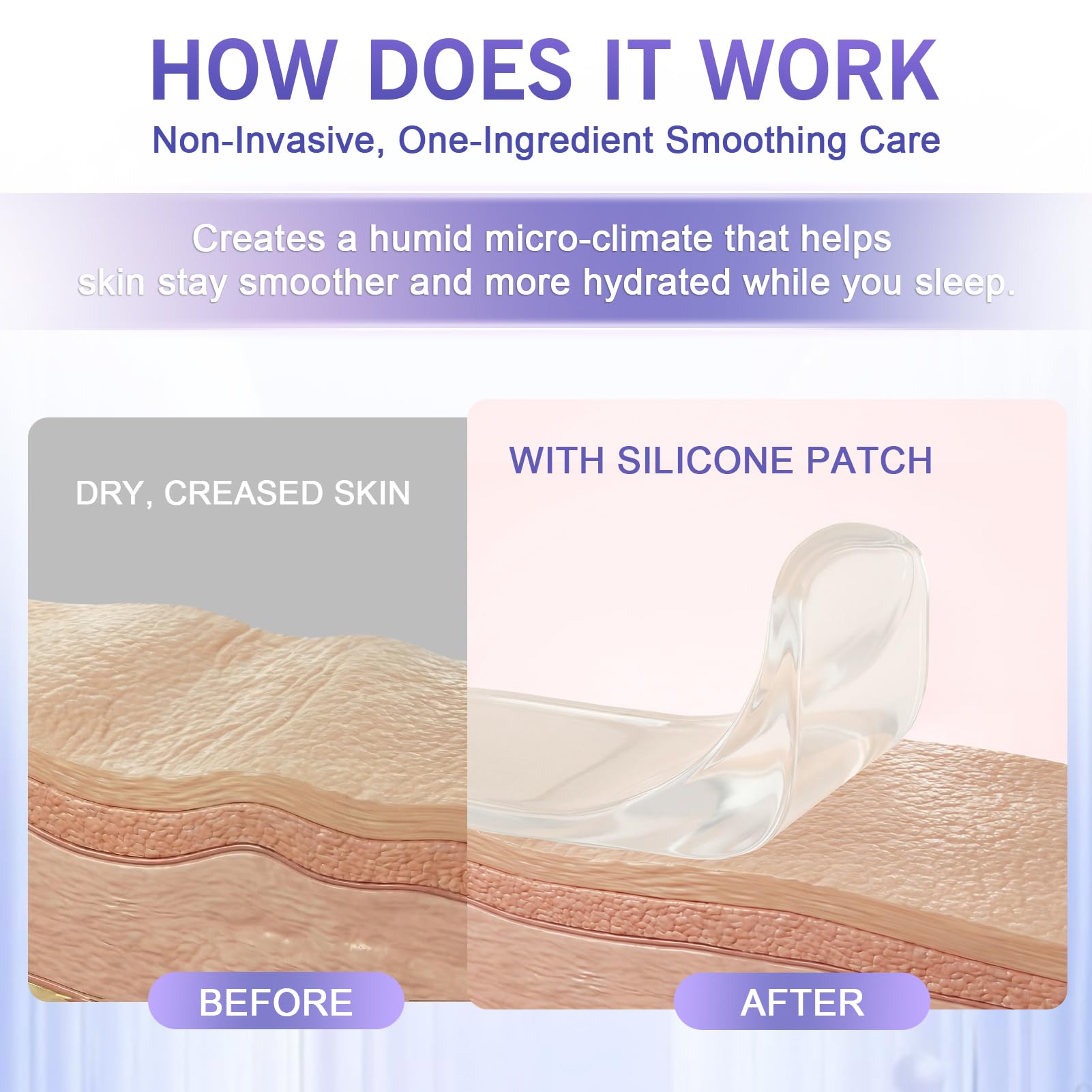 Stasover neck pads provide discreet support for smoother neck skin by morning.