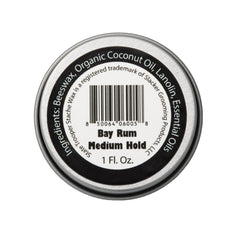 State Trooper Stache Wax Bay Rum scent offers refreshing masculine fragrance.