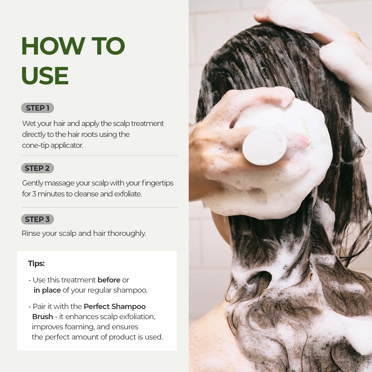 Steambase Tea Tree Scalp Treatment is gentle for sensitive scalps.