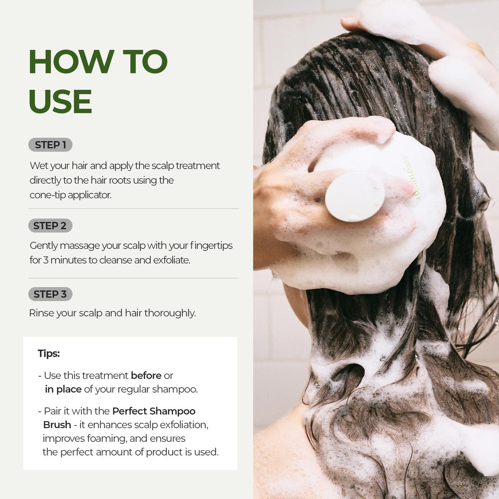 Steambase Tea Tree Scalp Treatment is gentle for sensitive scalps.