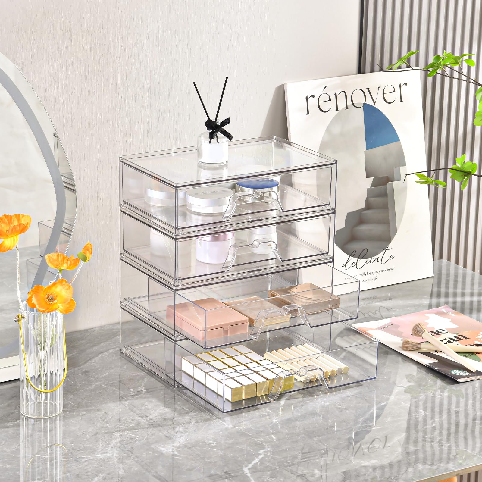 Stebopum under-sink setup shows compact organization in tight spaces.