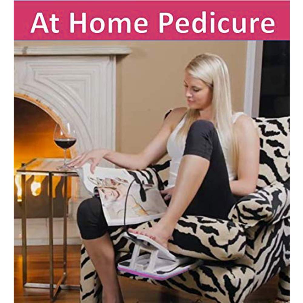 Stedi Pedi foot positioning design promotes safe, comfortable at-home pedicures.