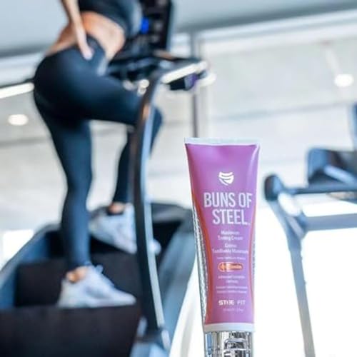 SteelFit Buns of Steel cream texture applied on skin