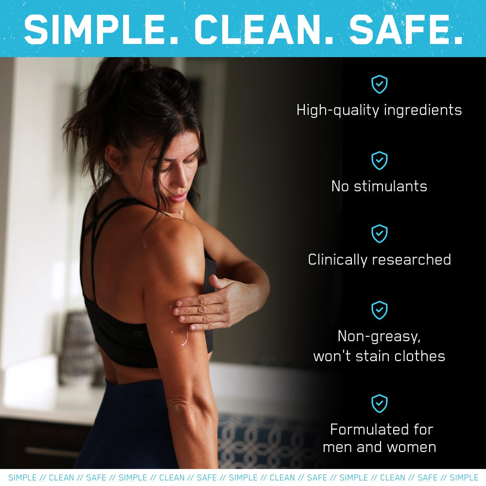 SteelFit Firming Body Lotion massaged into legs for toning