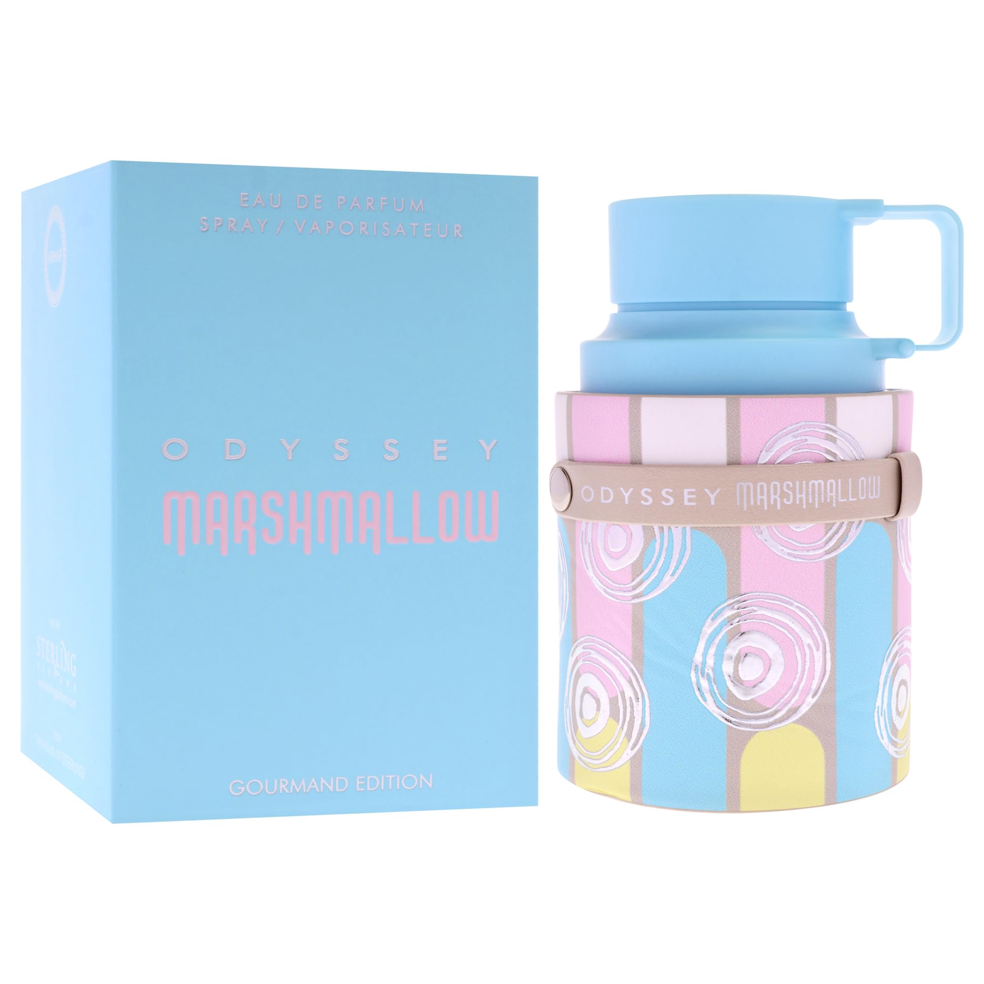 Sterling Parfums Odyssey Marshmallow Gourmand Edition box packaging makes a thoughtful gift.