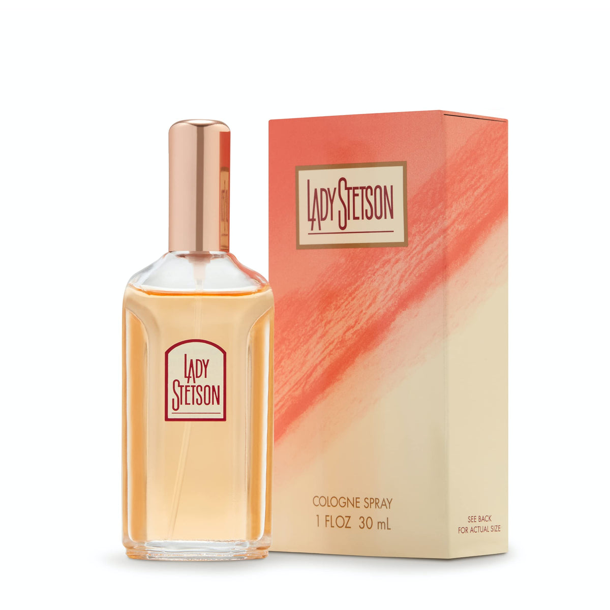 Stetson Lady Stetson perfume bottle shown for on-the-go elegance and confidence.