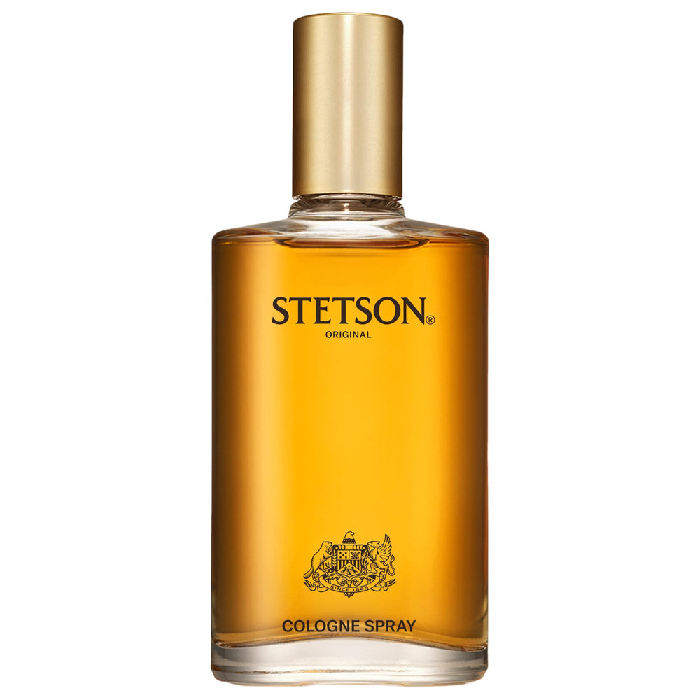 Stetson Original cedar-note close-up highlights earthy warmth for evenings.