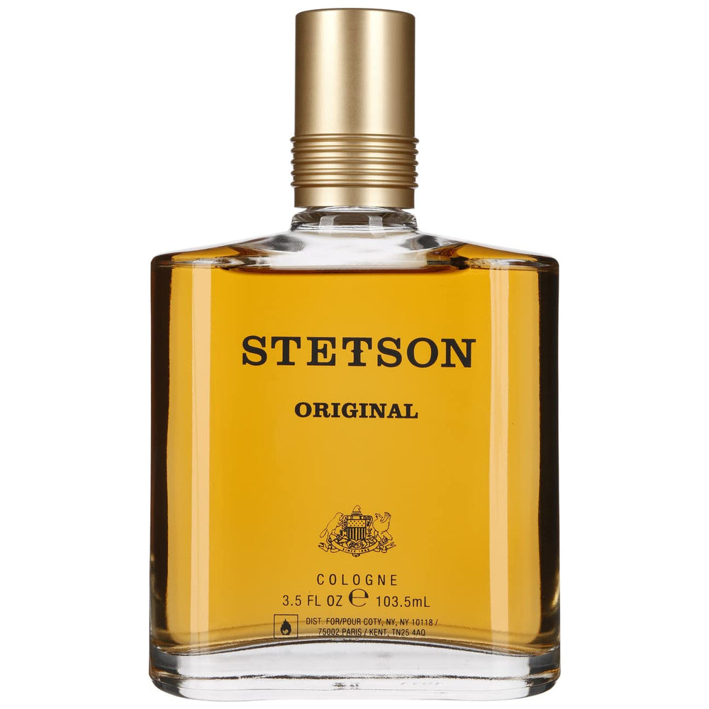 Stetson Original Cologne bottle front view highlighting classic design for confident everyday wear.