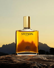 Stetson Original travel-size bottle emphasizes portability for on-the-go fragrance.