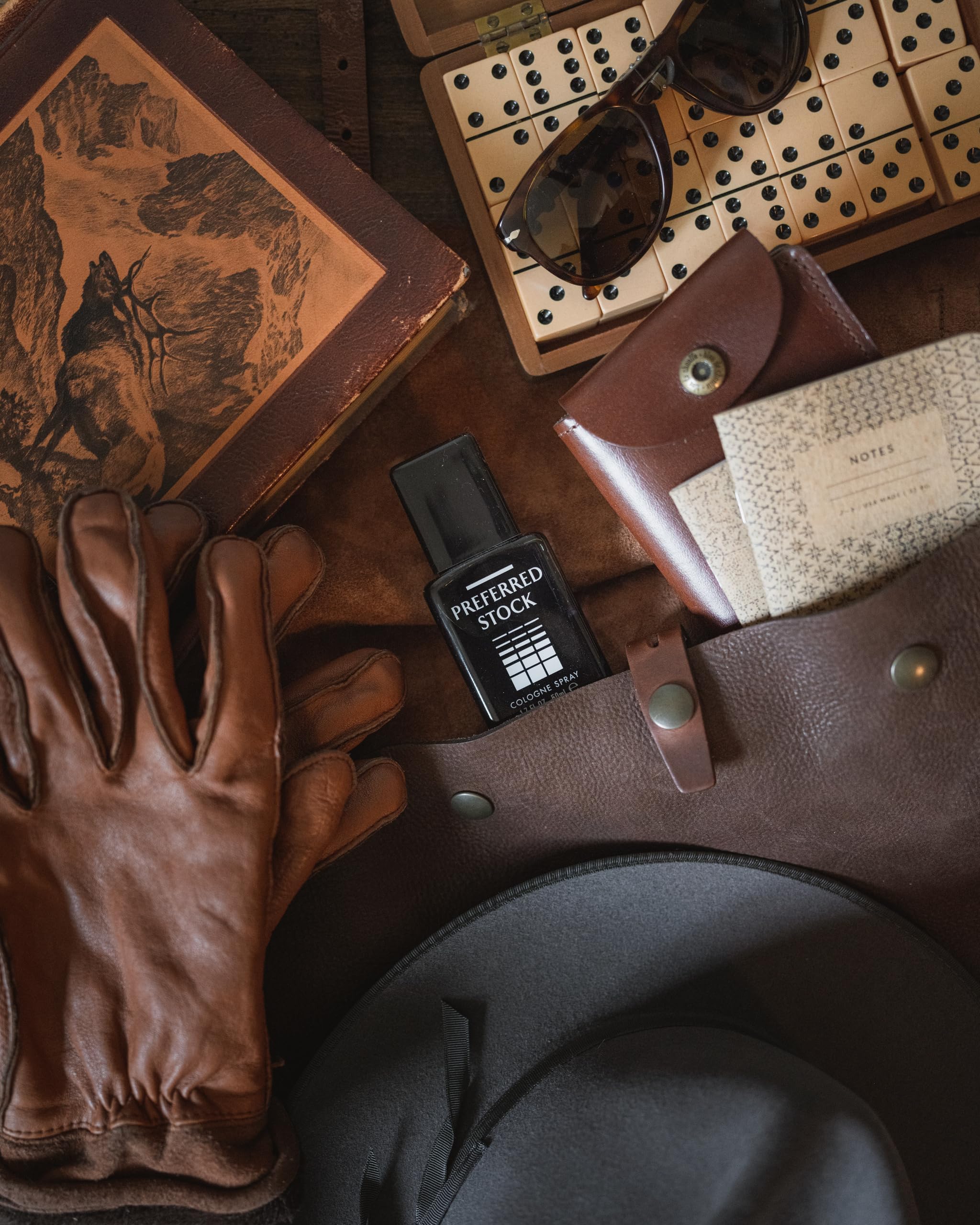 Stetson Preferred Stock packaging box—classic Western-inspired gift-ready packaging.