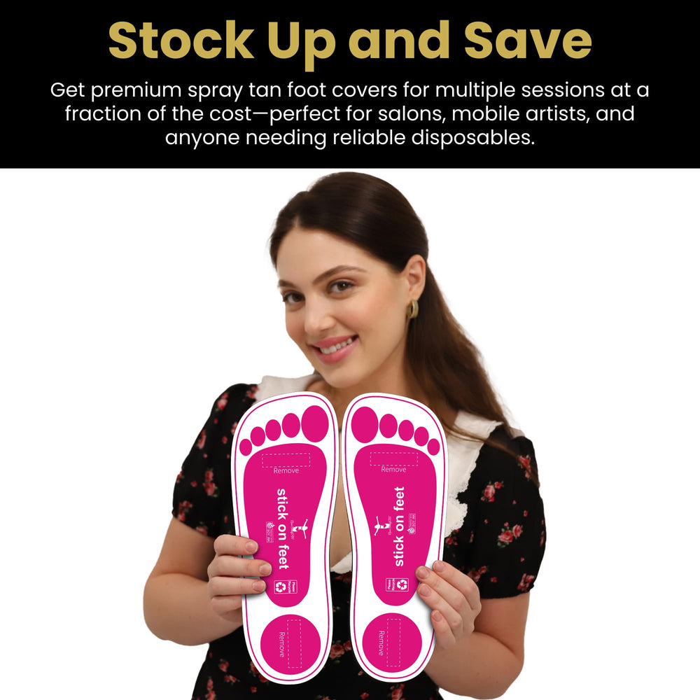STICKONFEET value pack 60 pairs supports multiple sessions.