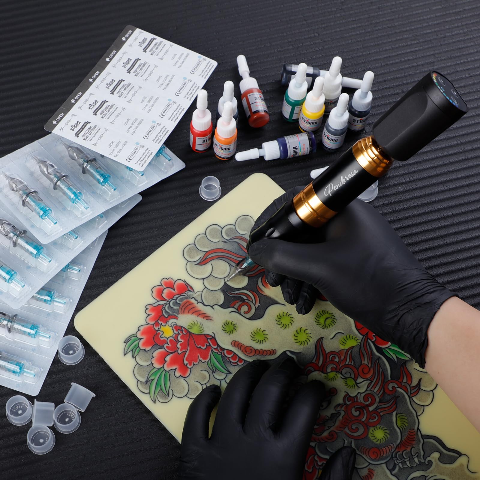 STIGMA color ink set 10 colors for shading and outlining practice.