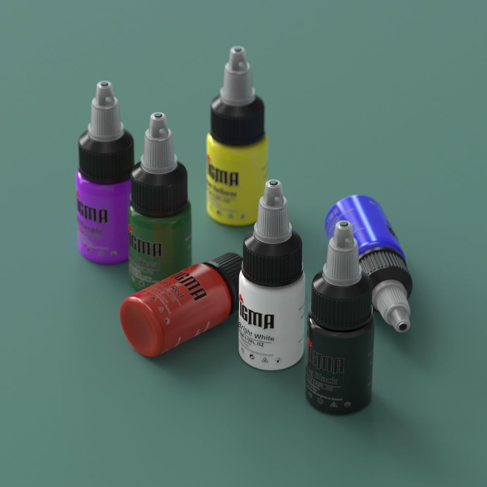 STIGMA tattoo ink bottle cap twist seal ensures secure storage between uses