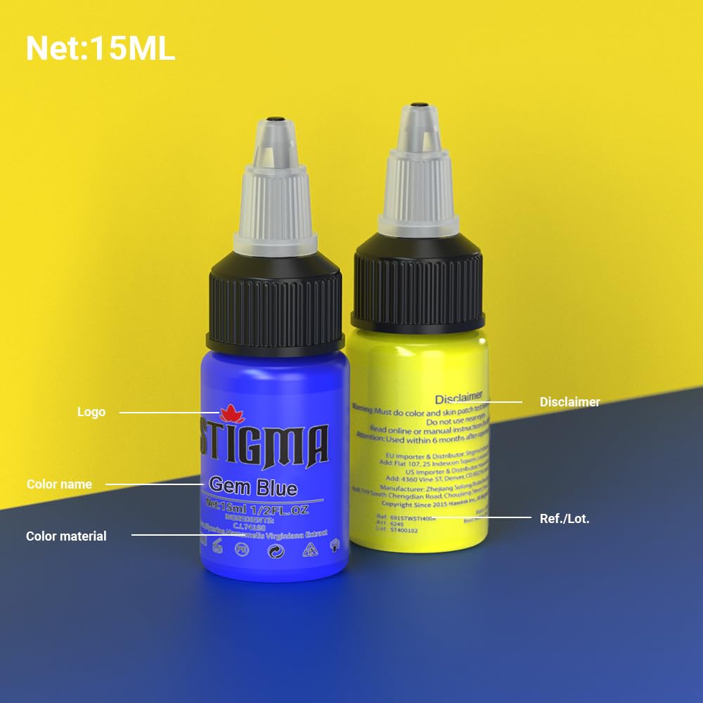 STIGMA tattoo ink texture detail captures smooth flow and even coverage
