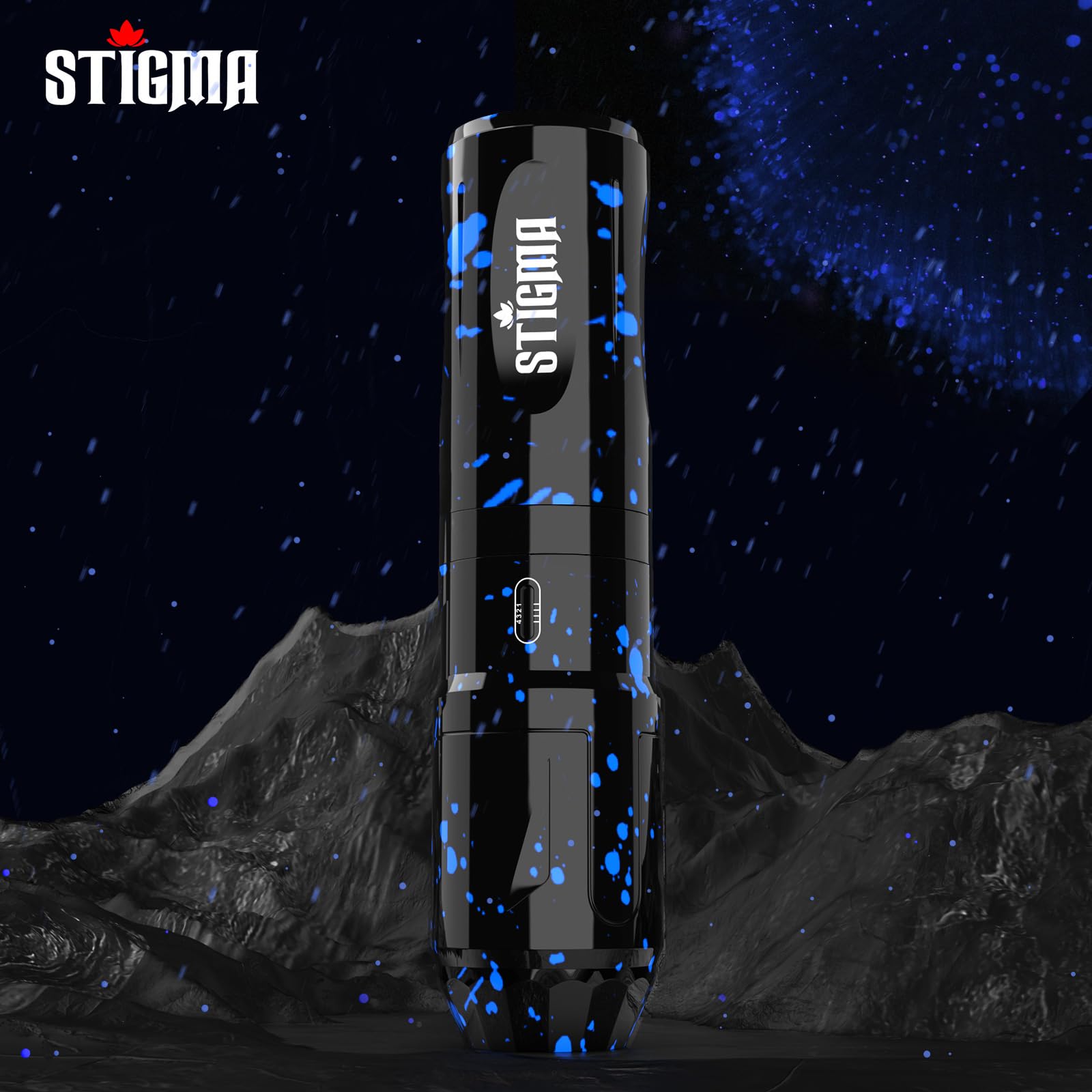 STIGMA wireless tattoo gun kit ink cups and soap ensure hygienic workflow during sessions.
