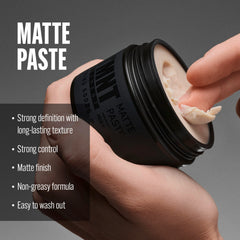 STMNT paste texture close-up highlighting dry gritty texture and definition