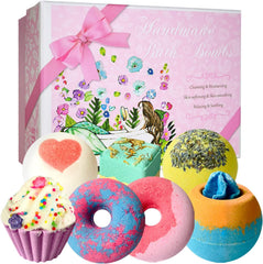 STNTUS INNOVATIONS bath bombs gift set packaging showcases variety for gifting and spa moments