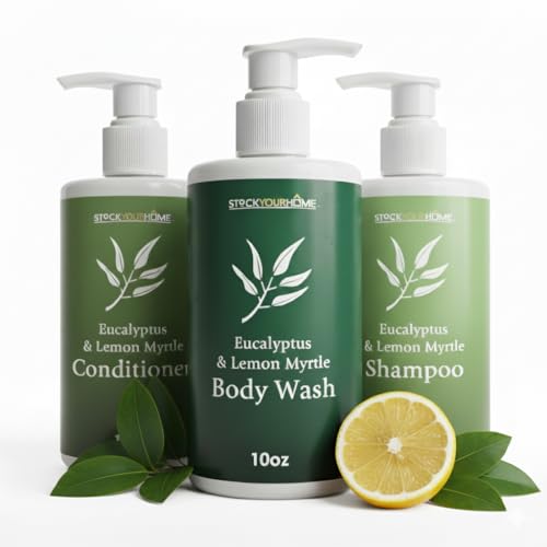 Stock Your Home shower essentials set front view showcases hotel-ready guest amenities.