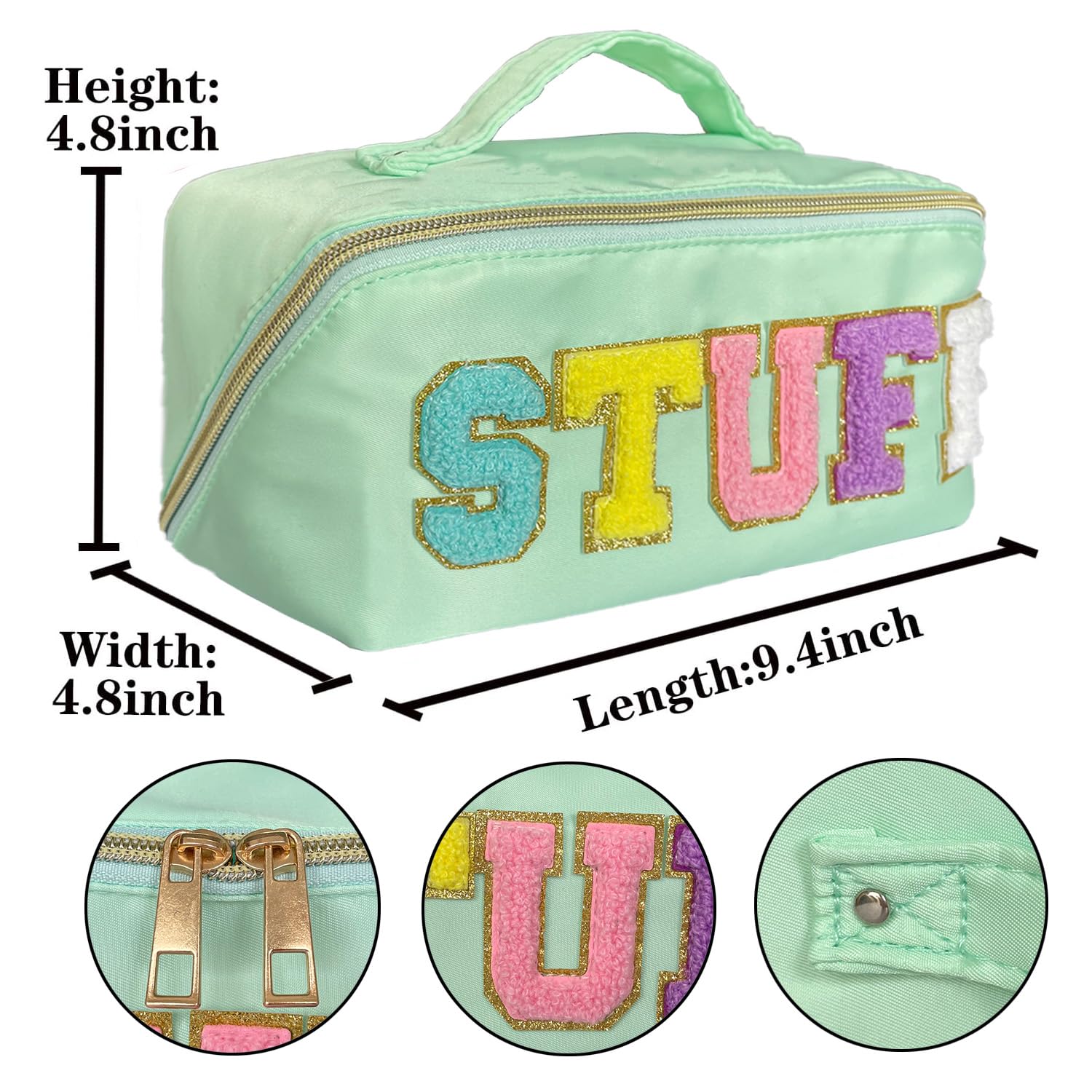 STOMKIRE Preppy Bag travel-ready storage for cosmetics and toiletries.