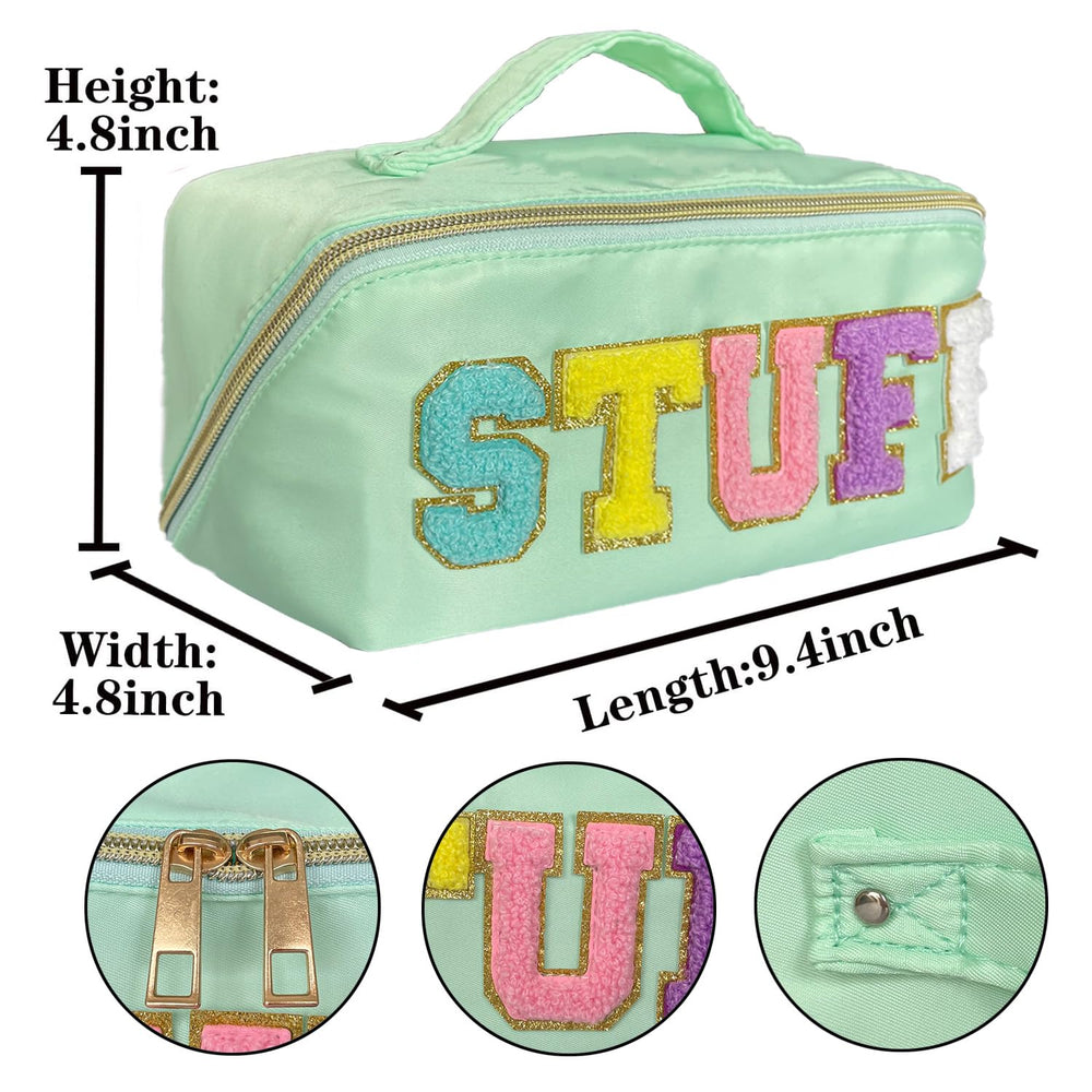 STOMKIRE Preppy Bag travel-ready storage for cosmetics and toiletries.