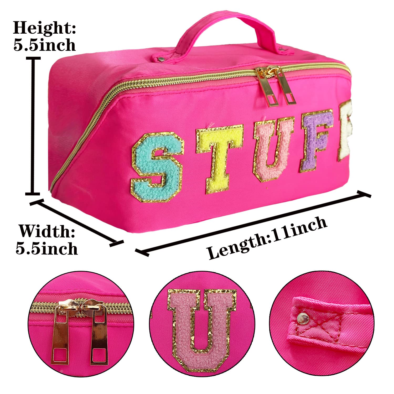 STOMKIRE Preppy Bag, regalo perfecto para amigas y amantes de la cosmética.