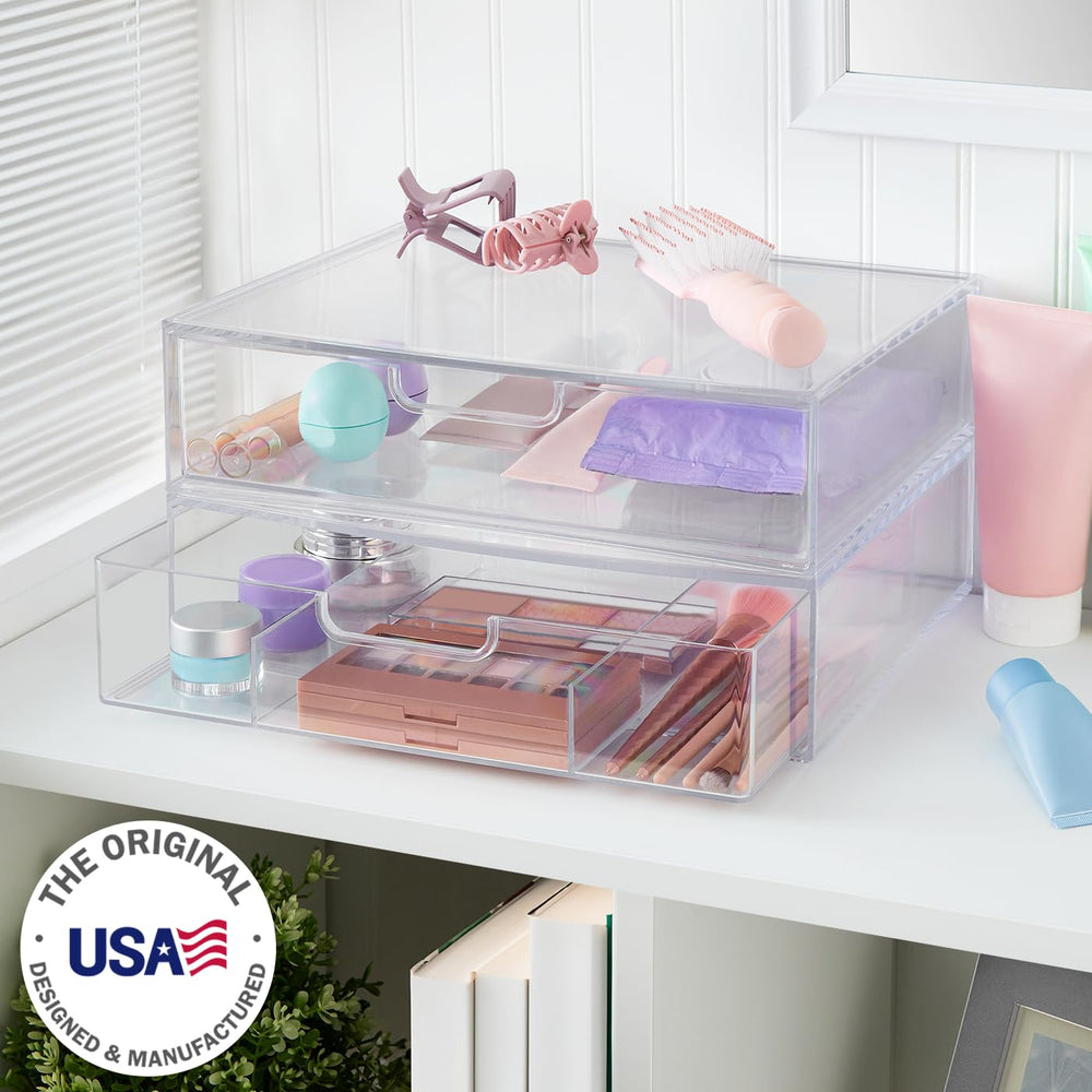 STORi STAX stackable setup saves shelf space