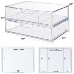 STORi STAX transparent plastic for fast item visibility