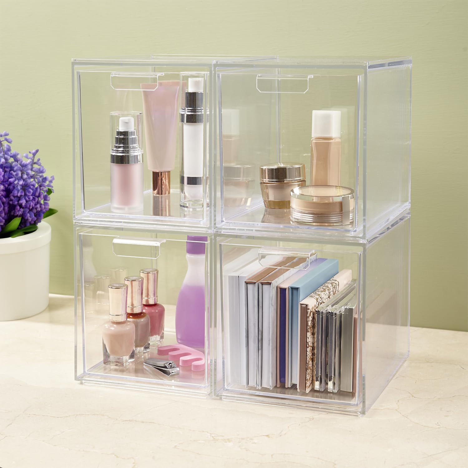 STORi Audrey office supplies bin keeps desk clutter under control