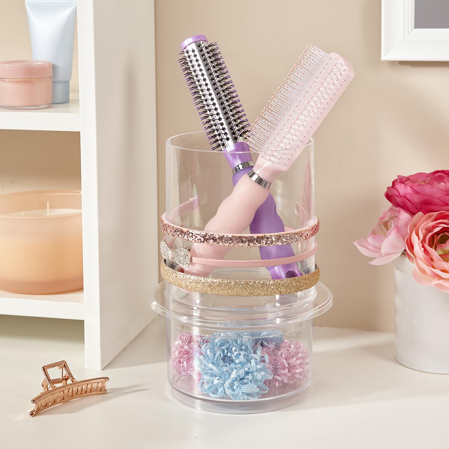 STORi Bella accessory compartment open reveals customizable little-item storage