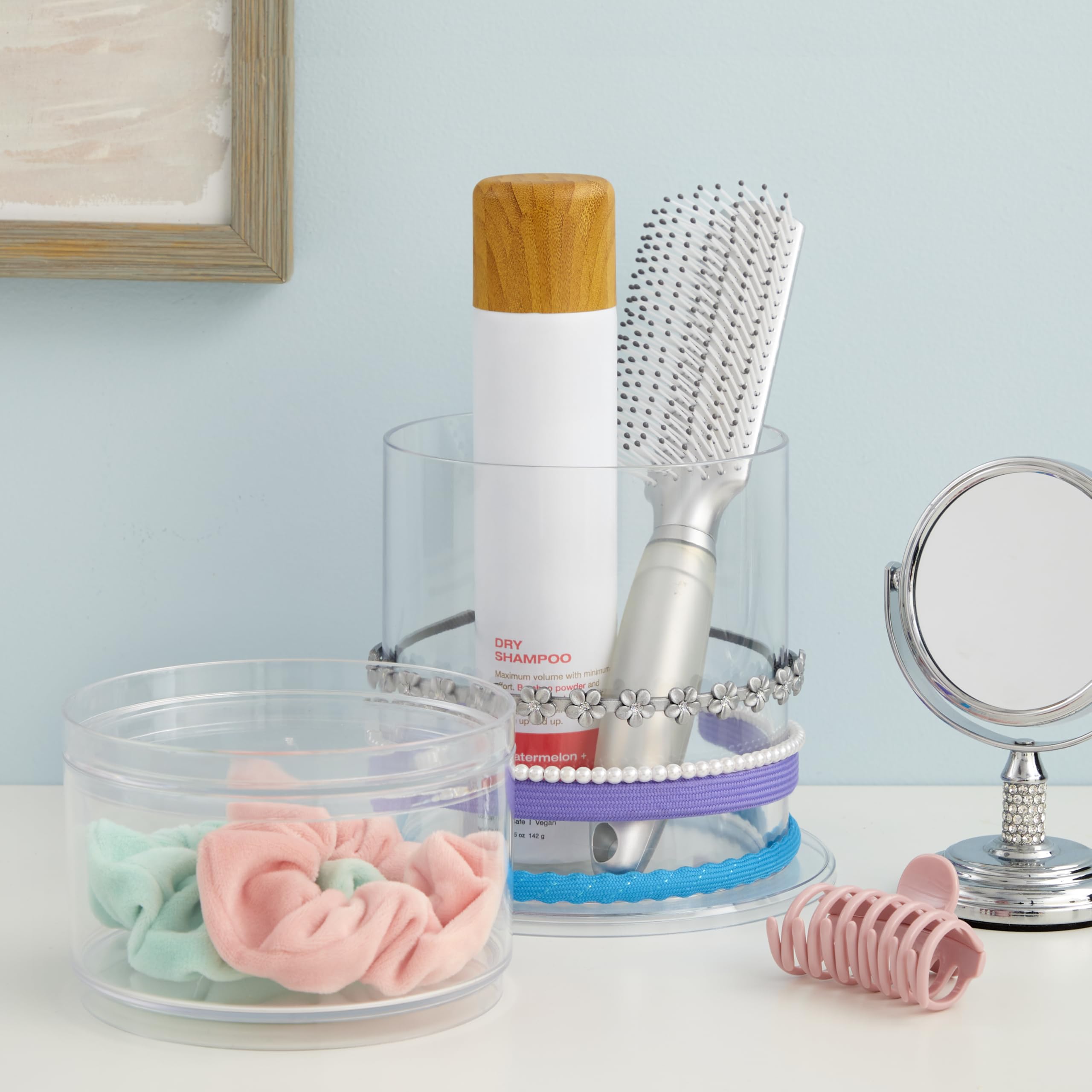 STORi Bella round headband holder in action demonstrates tidy accessory organization