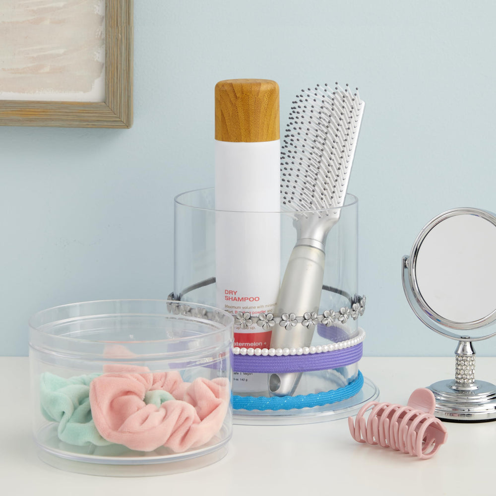 STORi Bella round headband holder in action demonstrates tidy accessory organization