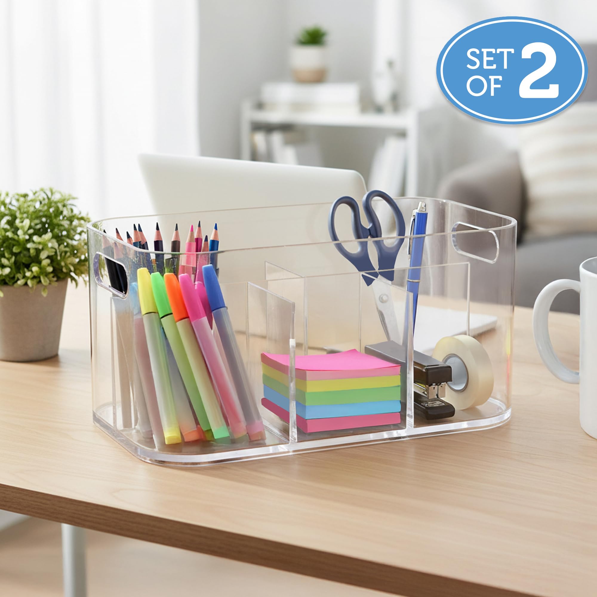 STORi Bliss set of 2 provides extra storage for countertops and drawers.