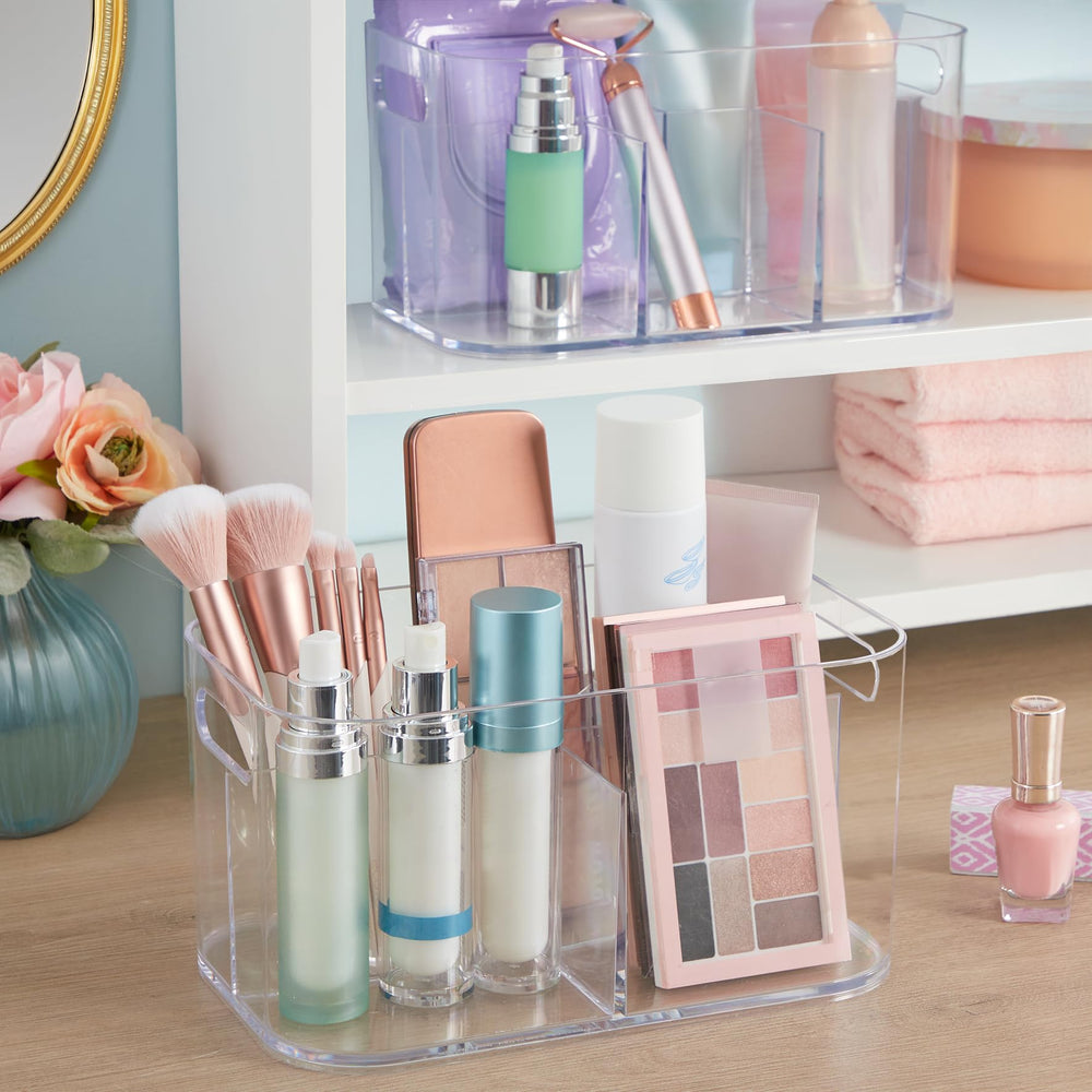 STORi rectangular divided bin fits deep drawers for tidy storage.