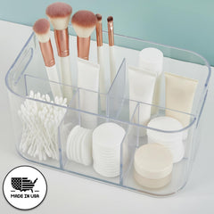 STORi round corner design prevents snags while organizing cosmetics.