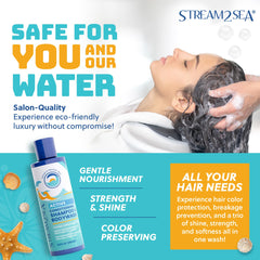 Stream2Sea body wash bottle designed for swimmers and travelers.