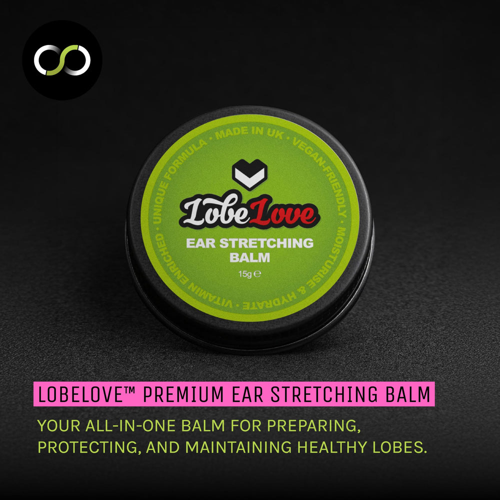 Stretch It Balm ingredients image highlights jojoba, castor, apricot oils.