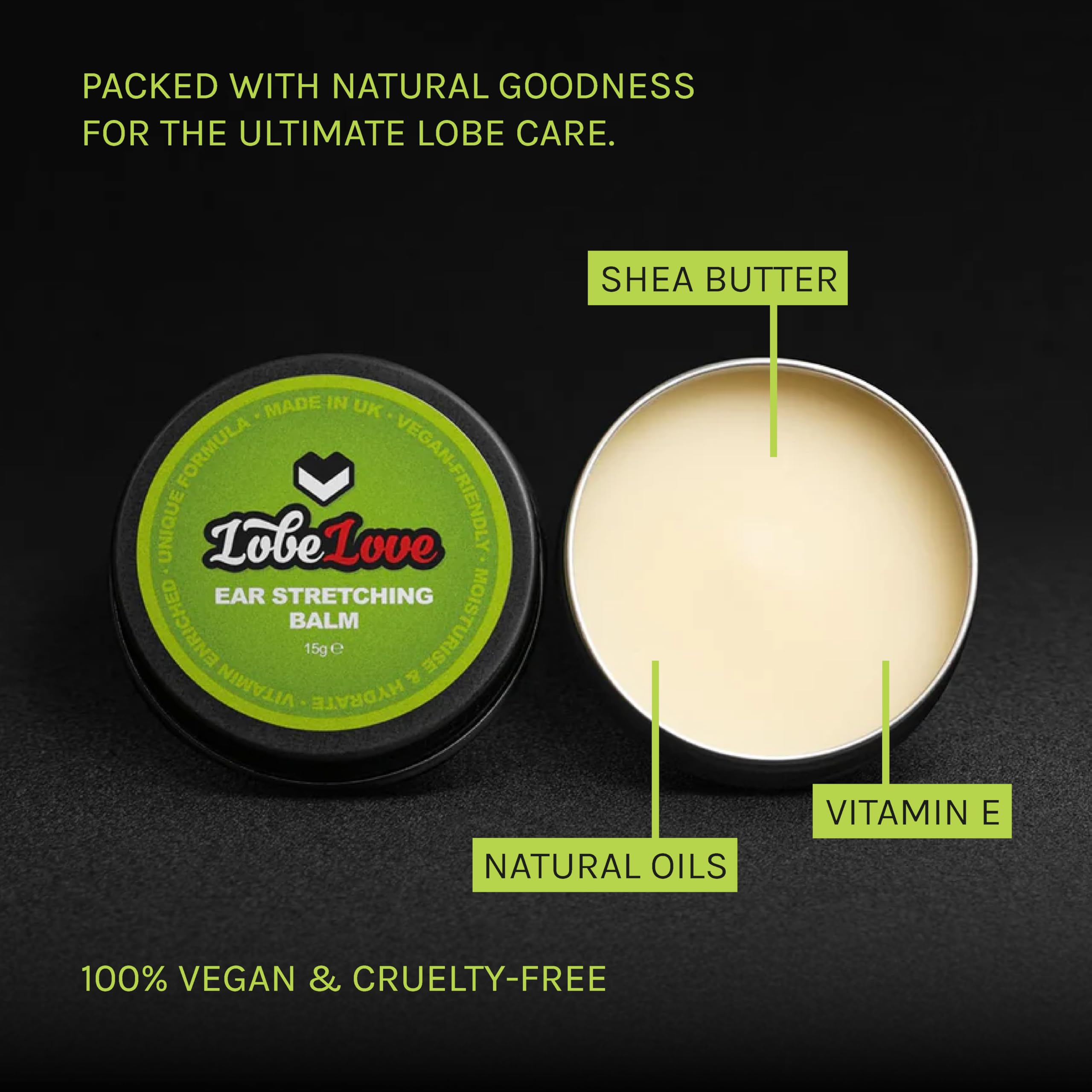 Stretch It Balm texture swirl shows silky, velvety formula.