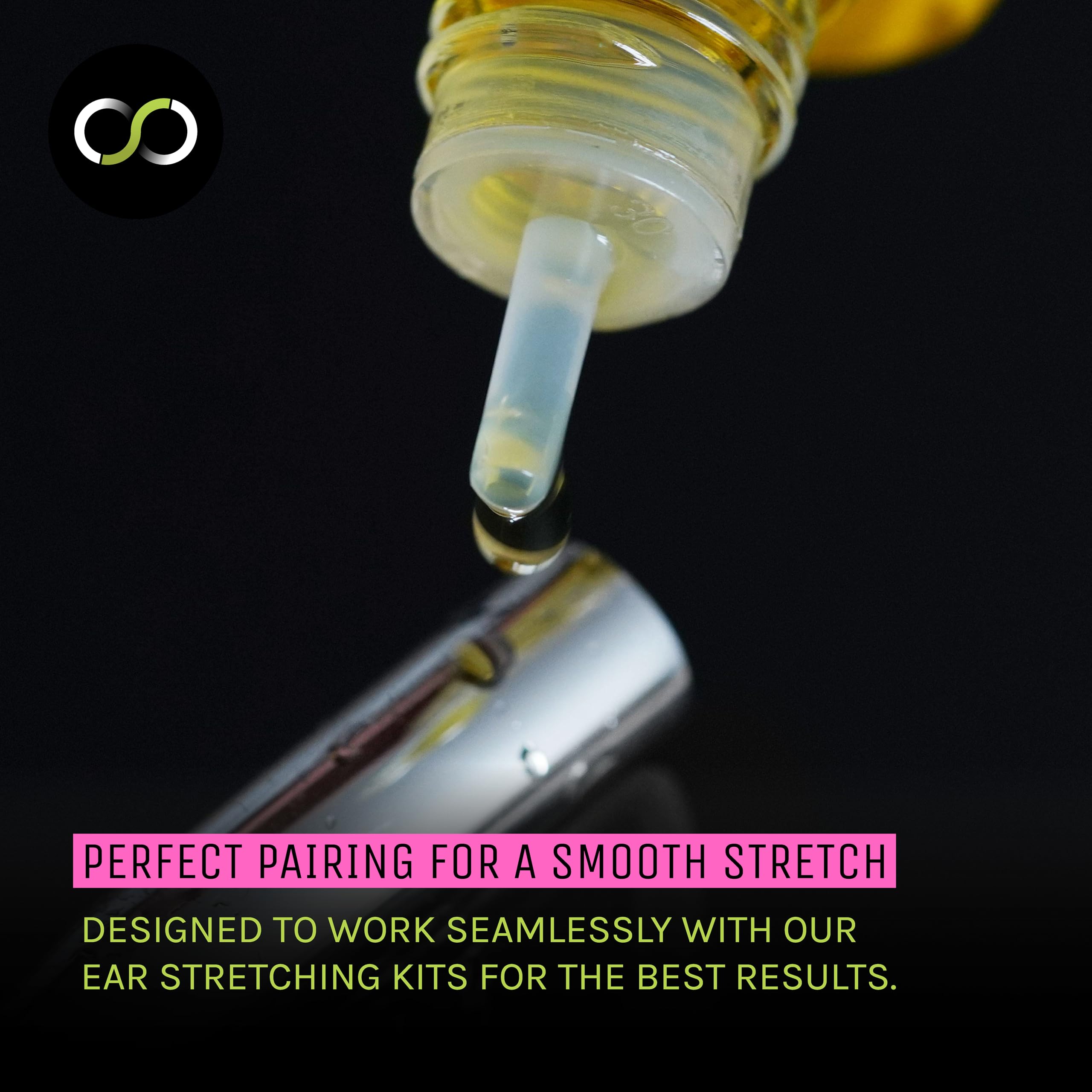 Stretch It Saline Spray mist enables on-the-go cleansing for irritated piercings.