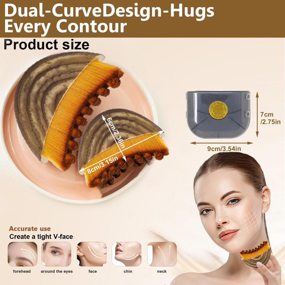 Strict Lymphatic Contour Face Brush results in radiant skin glow with regular use
