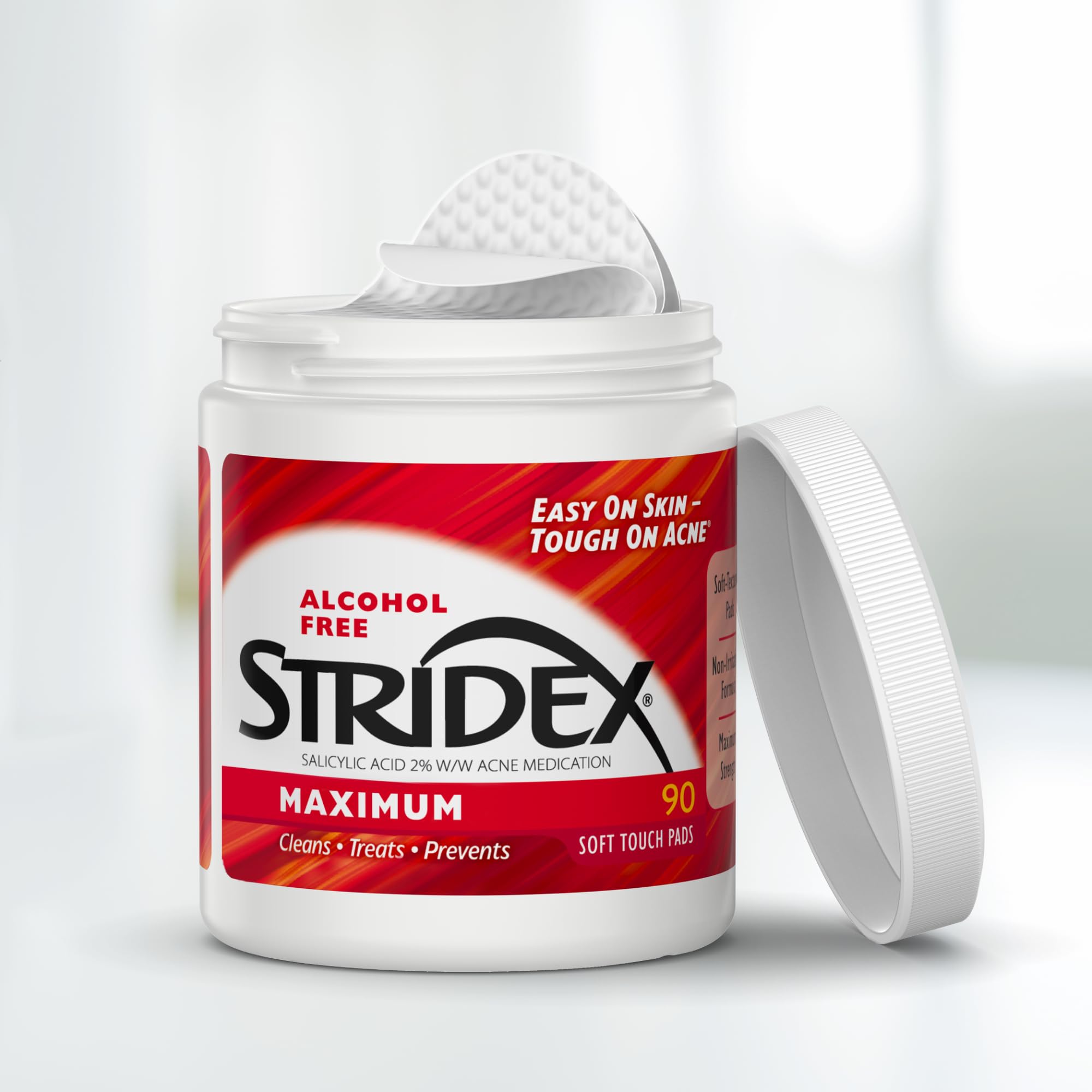 Stridex Maximum Pads pack of 3 supports ongoing acne care in a busy routine.