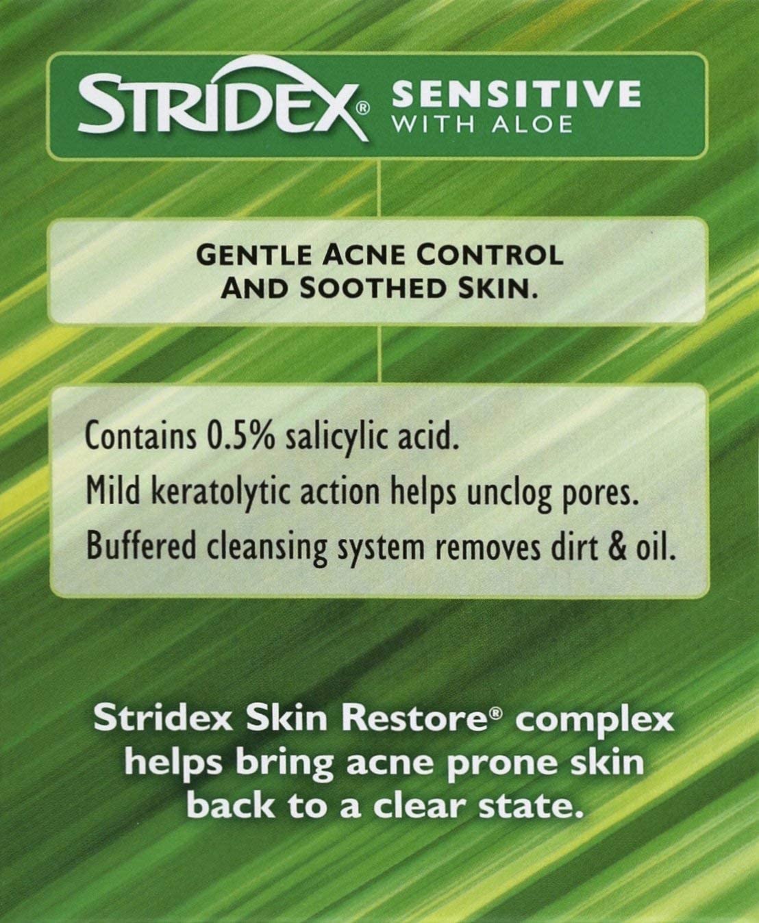 Stridex Sensitive Pads after-workout cleanse capturing refreshing, soothed skin care moment