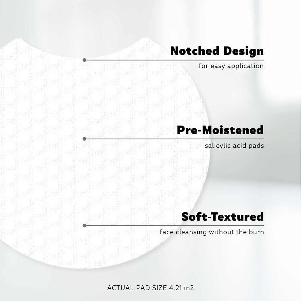 Stridex Sensitive Pads applying on face demonstrates quick cleansing.