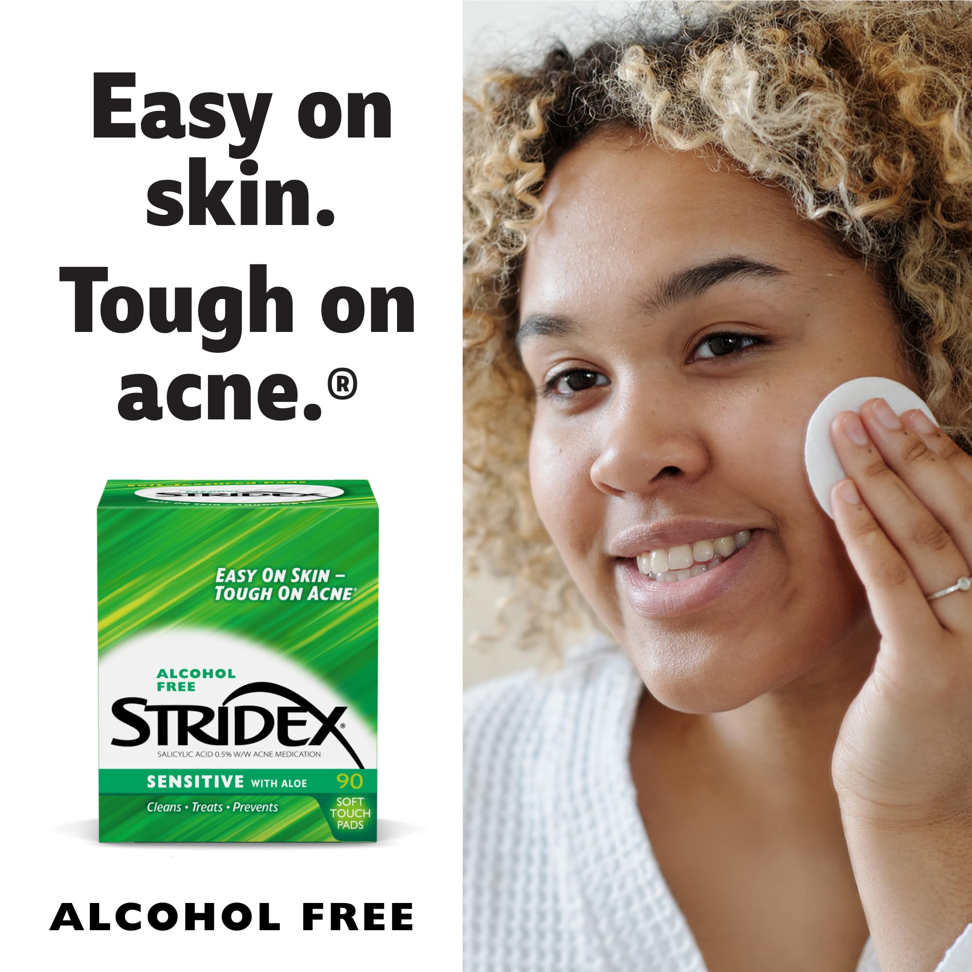 Stridex Sensitive Pads multi-pack setup ready for ongoing acne management.