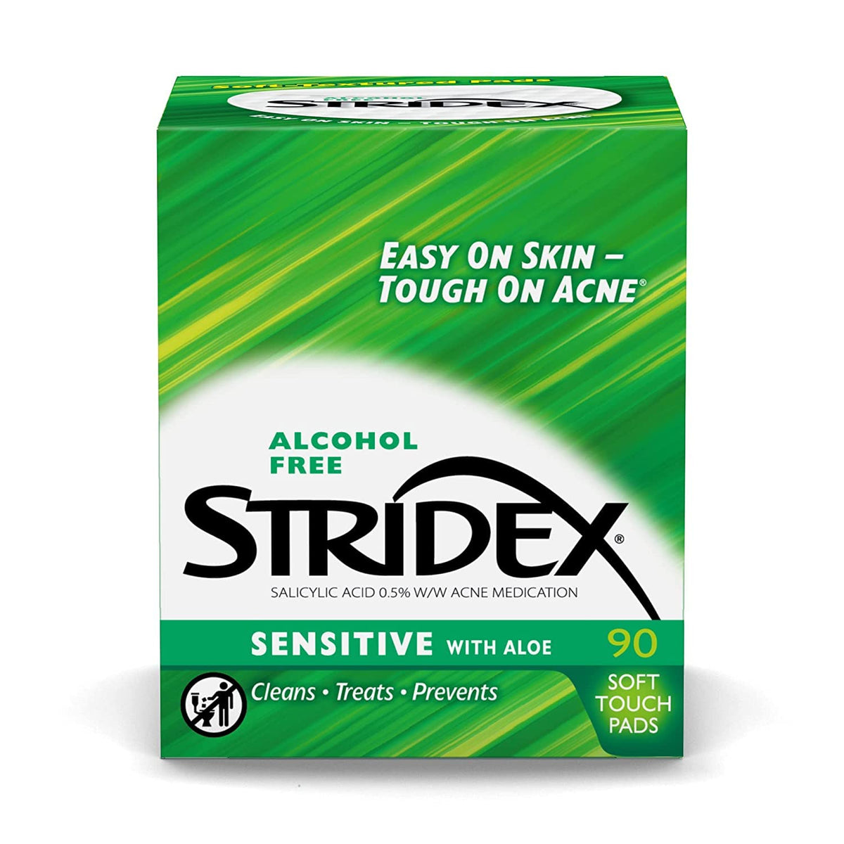 Stridex Sensitive Pads pack-of-3 ready for daily acne care